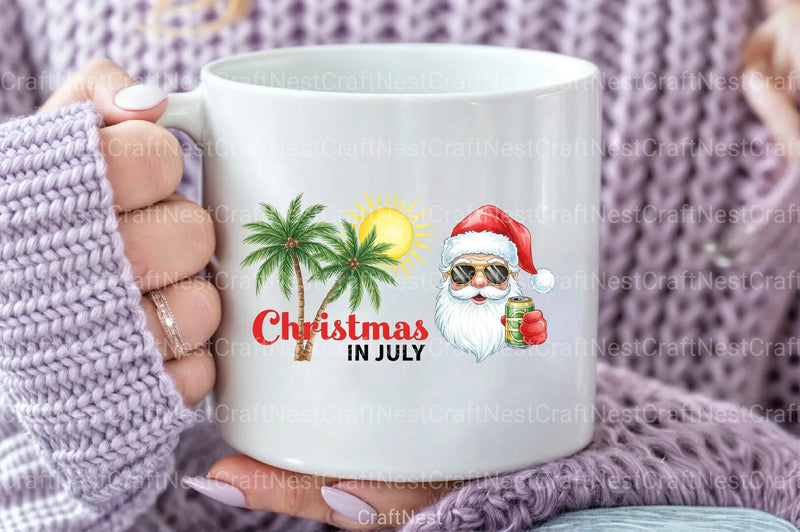 Christmas in July Funny Clipart Bundle 9 - CraftNest - Digital Crafting and Art