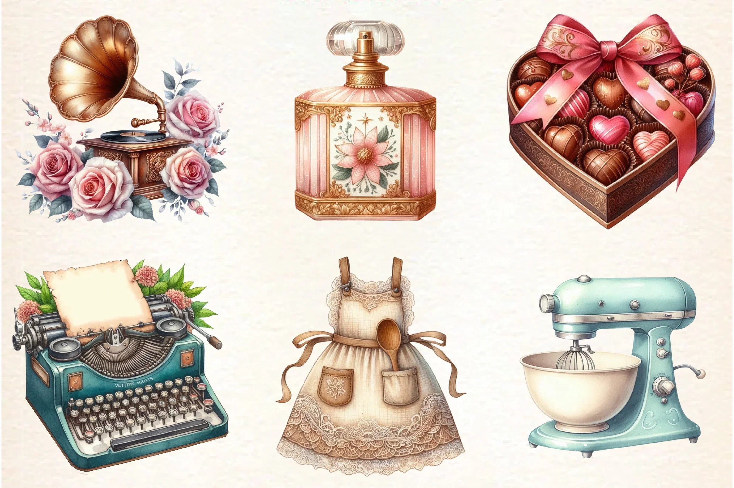 Retro Mother's Day Clipart Bundle - CraftNest - Digital Crafting and Art