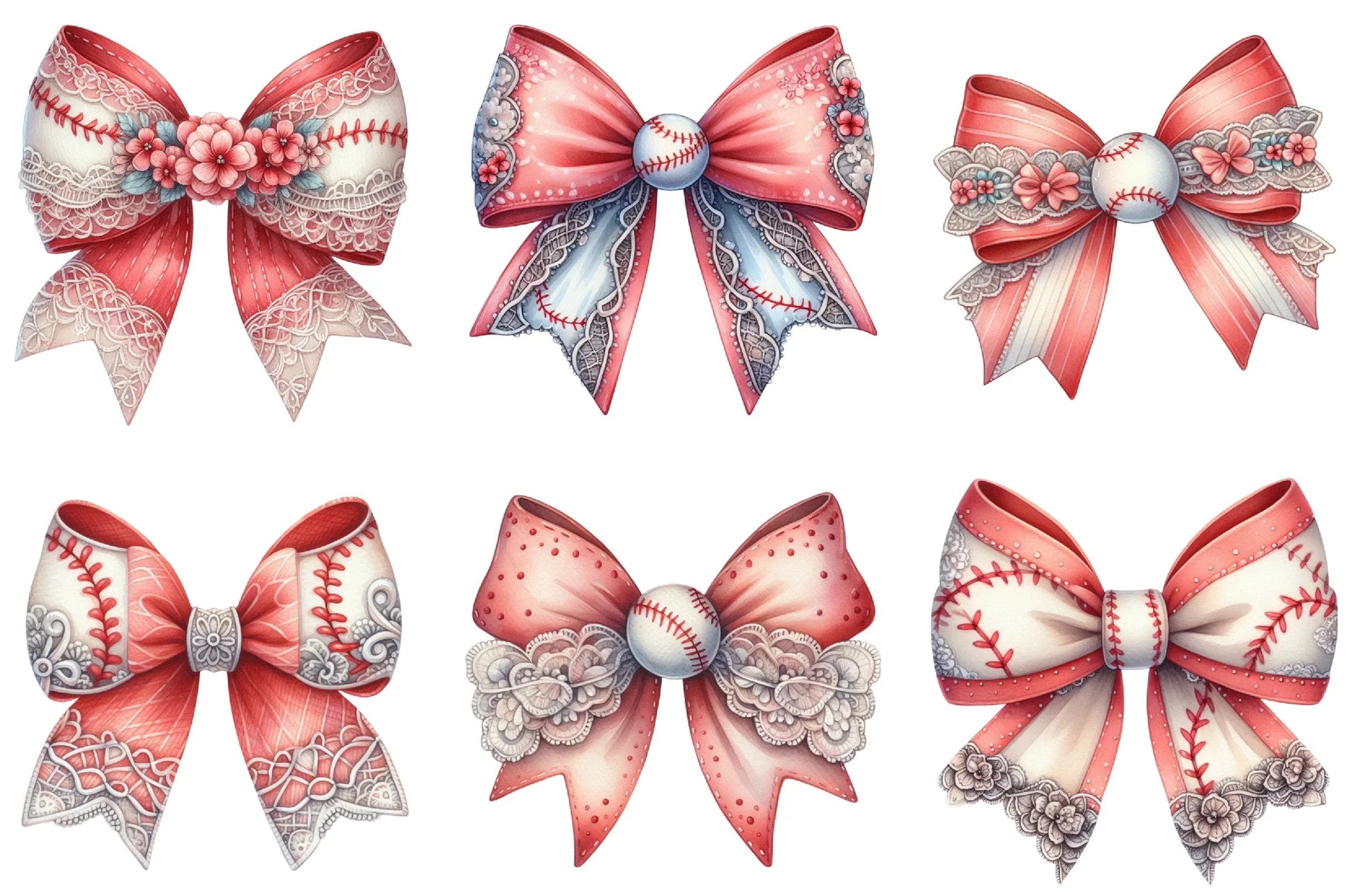 Baseball Mom Coquette Bow Clipart Bundle - CraftNest - Digital Crafting and Art
