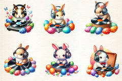 Hip Hop Bunny Easter Clipart Bundle - CraftNest - Digital Crafting and Art