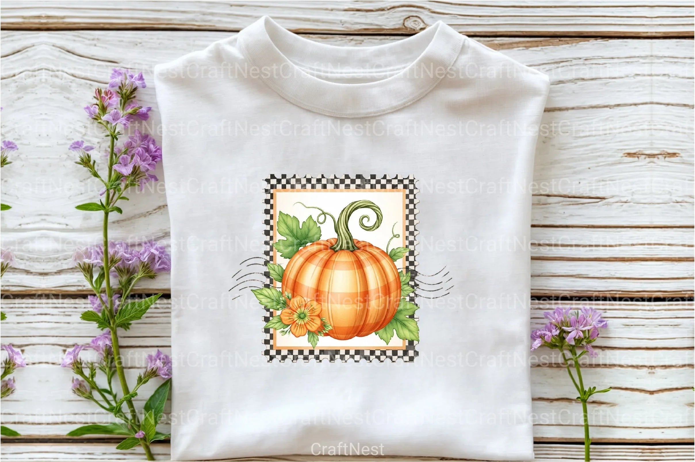 Pumpkin Postage Stamp Clipart Bundle 66 - CraftNest - Digital Crafting and Art