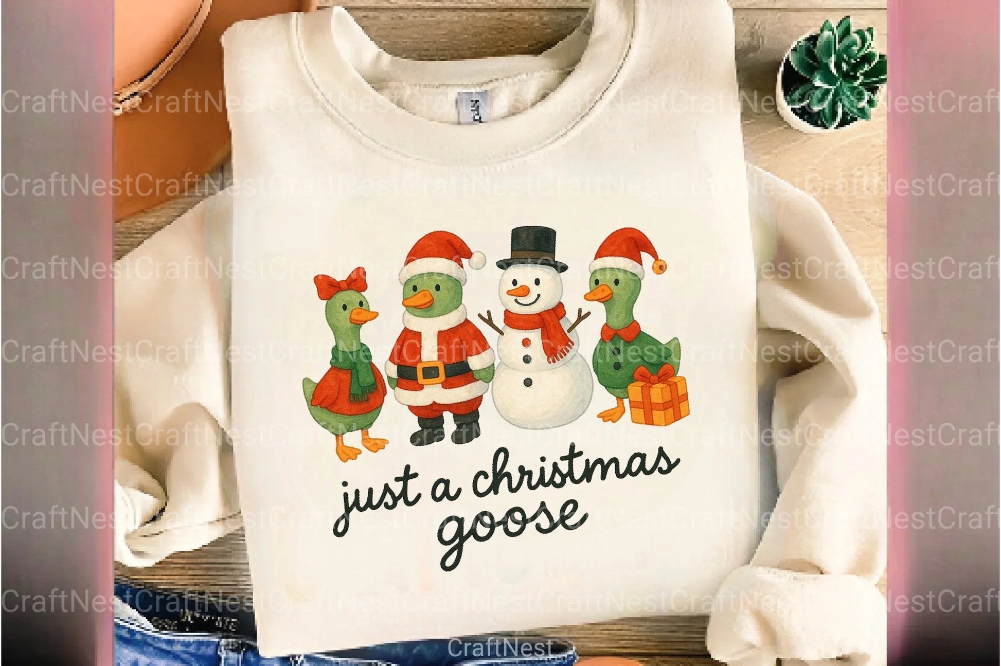 Christmas Goose Clipart Bundle 8 - CraftNest - Digital Crafting and Art