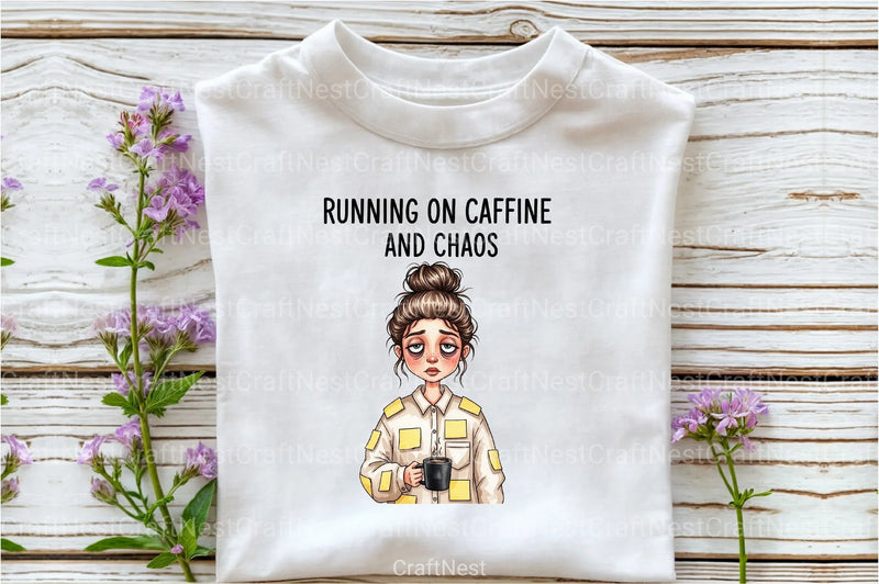 Sarcastic Funny Girl Can't Adult Today Clipart Bundle 3 - CraftNest - Digital Crafting and Art