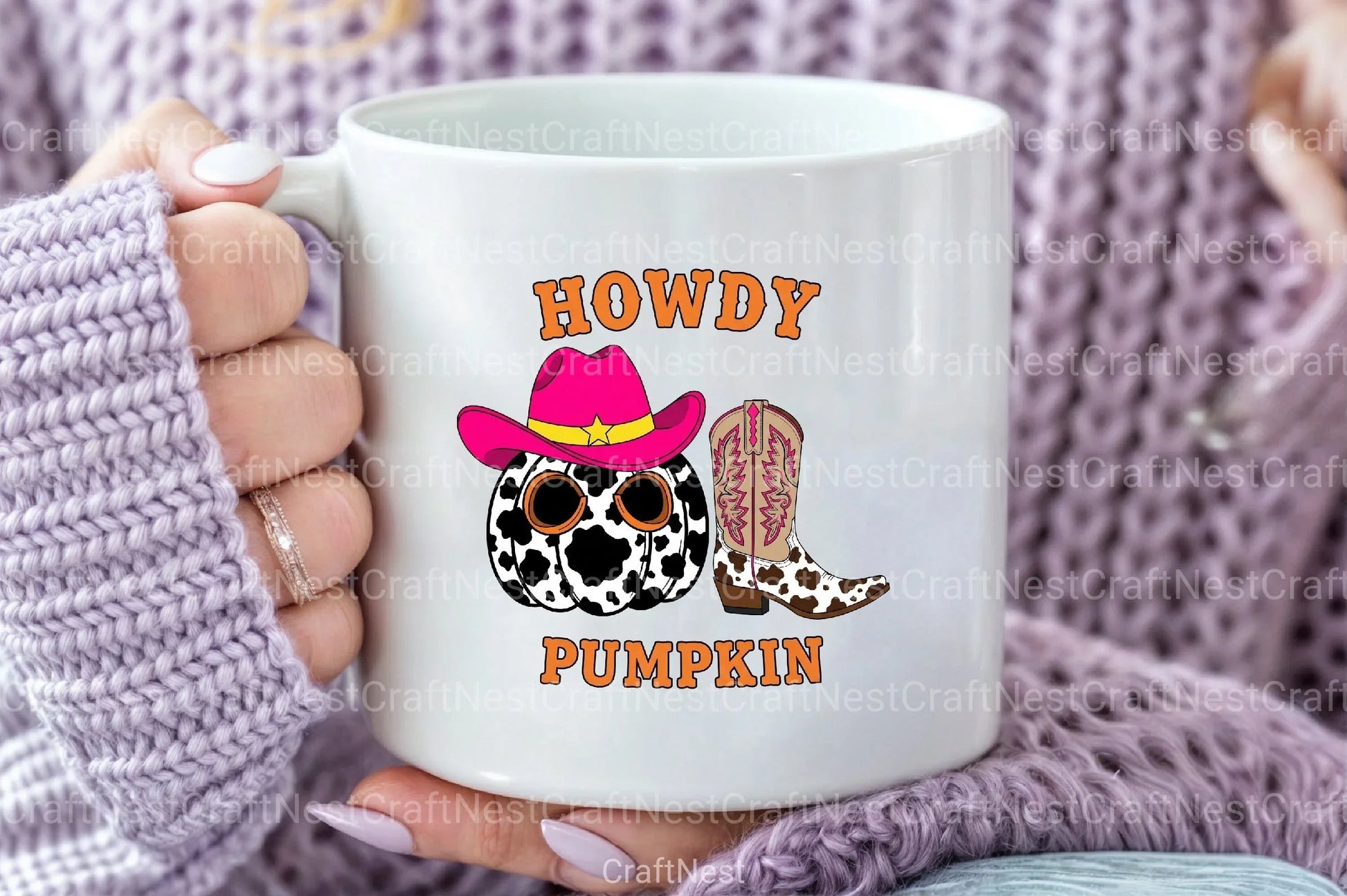 Howdy Cowgirl Pumpkin Art Clipart Bundle - CraftNest - Digital Crafting and Art