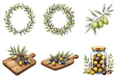 Olive Branch Clipart Bundle - CraftNest - Digital Crafting and Art