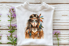 Tribal Boho Girl Clipart Bundle 11 - CraftNest - Digital Crafting and Art
