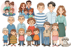 Family Clipart Bundle Collection - CraftNest - Digital Crafting and Art