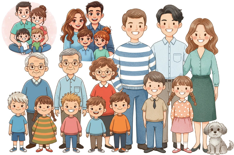 Family Clipart Bundle Collection - CraftNest - Digital Crafting and Art
