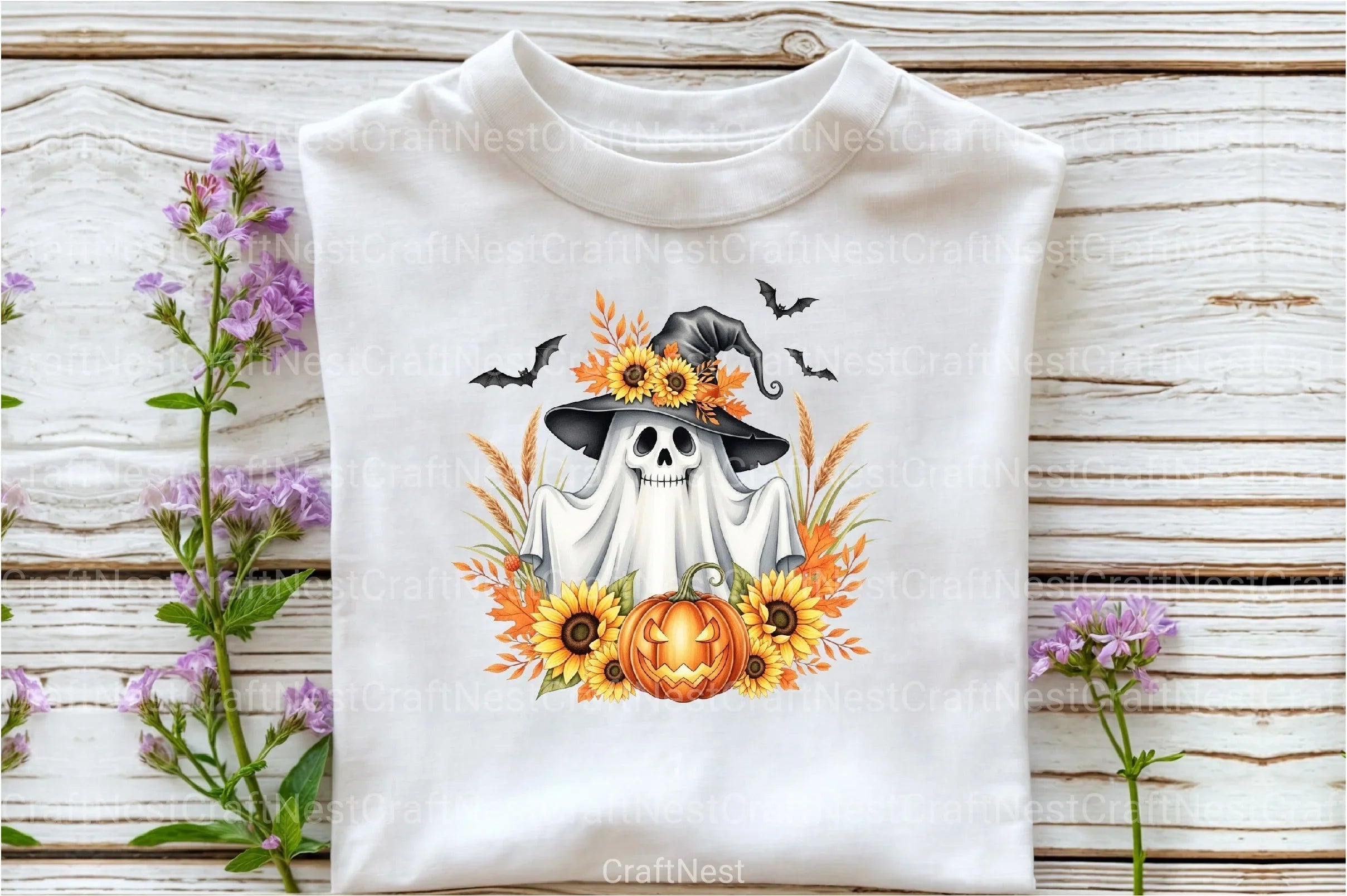 Funny Halloween Ghost Clipart Bundle 19 - CraftNest - Digital Crafting and Art