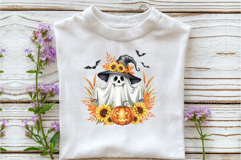 Funny Halloween Ghost Clipart Bundle 19 - CraftNest - Digital Crafting and Art