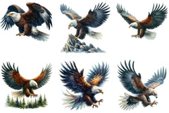 Hunting Eagle Clipart Bundle - CraftNest - Digital Crafting and Art