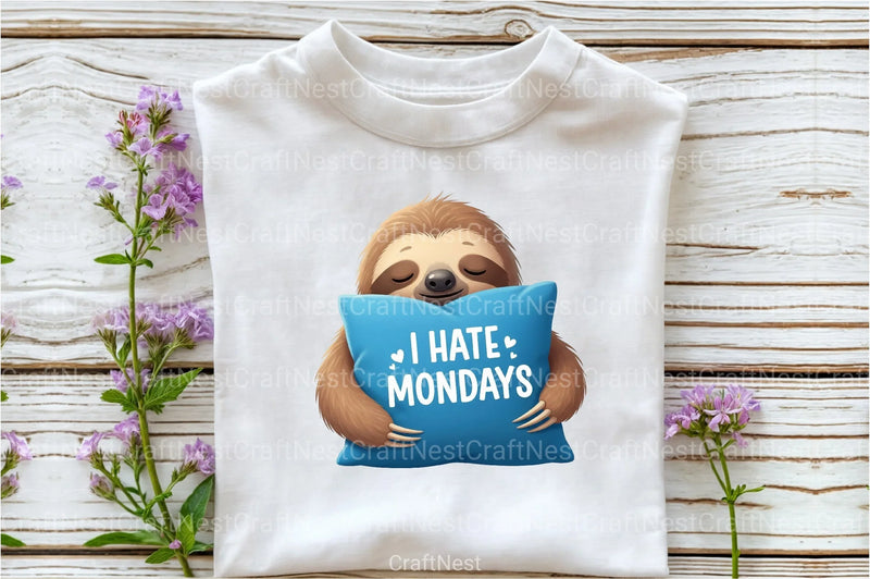 Funny Sloth Quotes Clipart Bundle 1 - CraftNest - Digital Crafting and Art