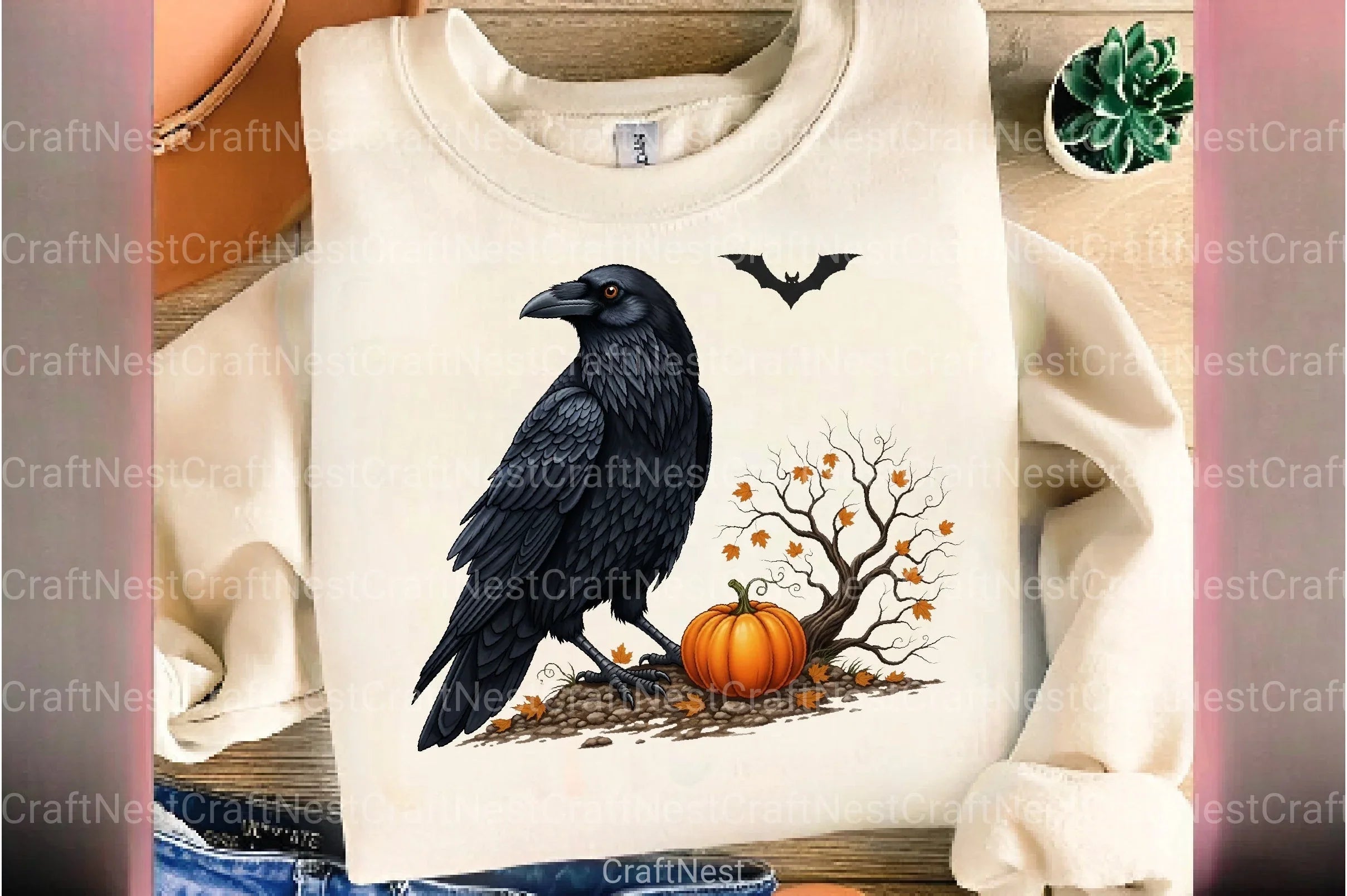 Halloween Raven Clipart Bundle - CraftNest - Digital Crafting and Art