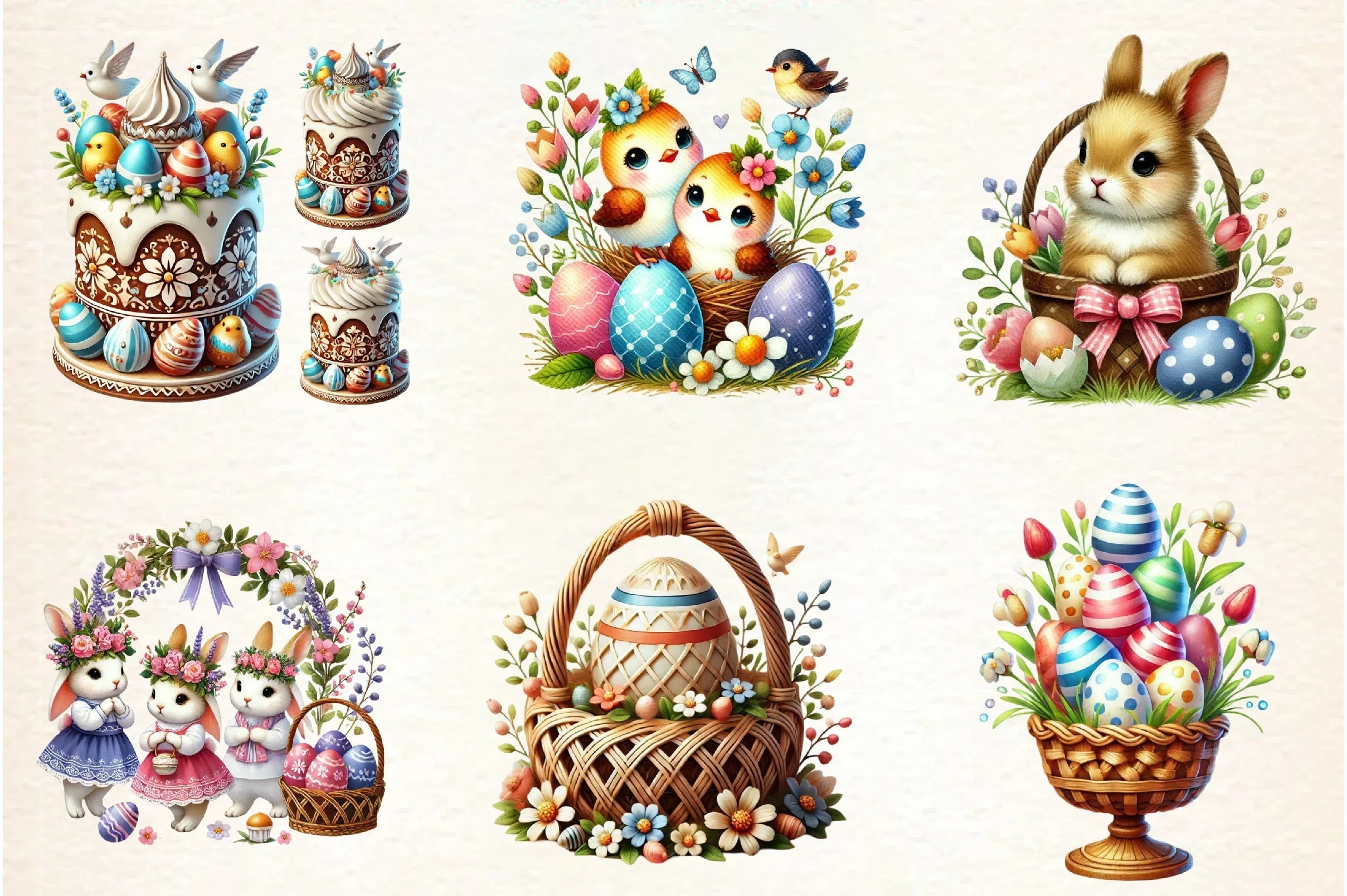 Easter Coquetter Clipart Bundle - CraftNest - Digital Crafting and Art