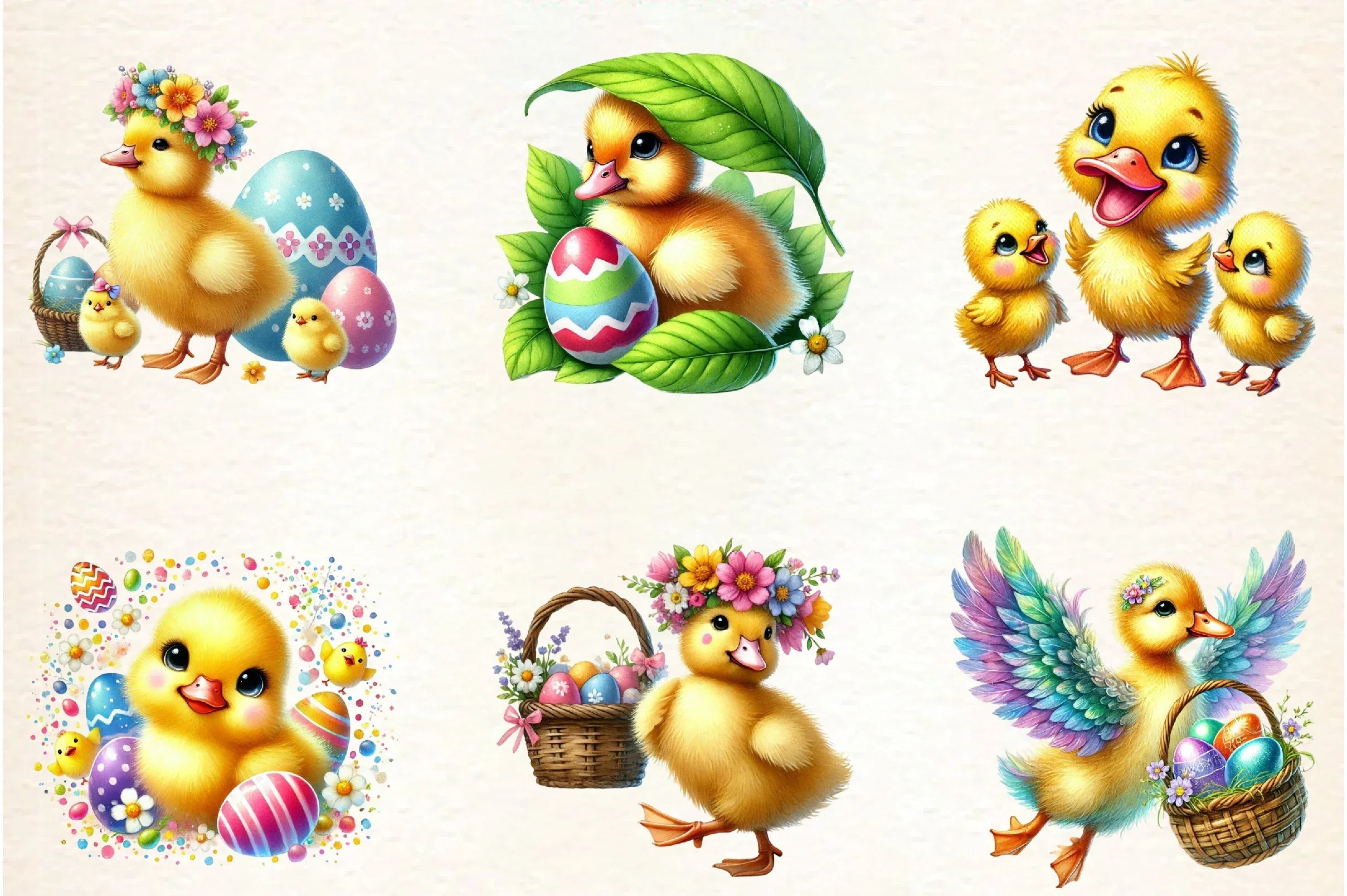 Easter Duck Clipart Bundle - CraftNest - Digital Crafting and Art