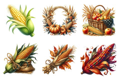 Corn Clipart Bundle - CraftNest - Digital Crafting and Art