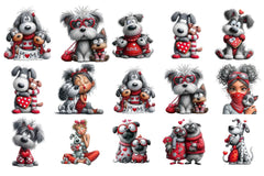 Valentine Dog Mom Clipart Bundle - CraftNest - Digital Crafting and Art