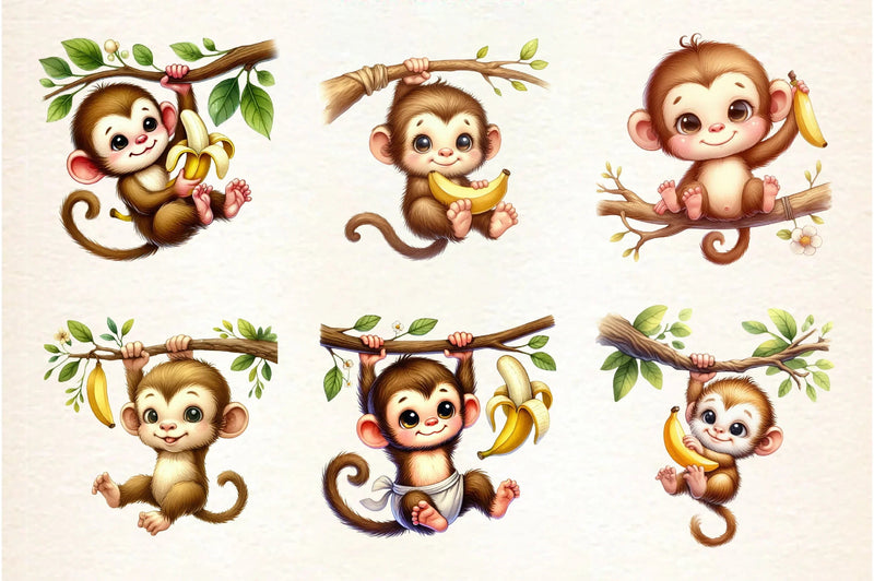 Kawaii Safari Animal Clipart Bundle - CraftNest - Digital Crafting and Art