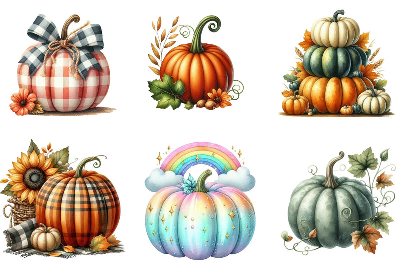Pumpkin Halloween Clipart Bundle - CraftNest - Digital Crafting and Art