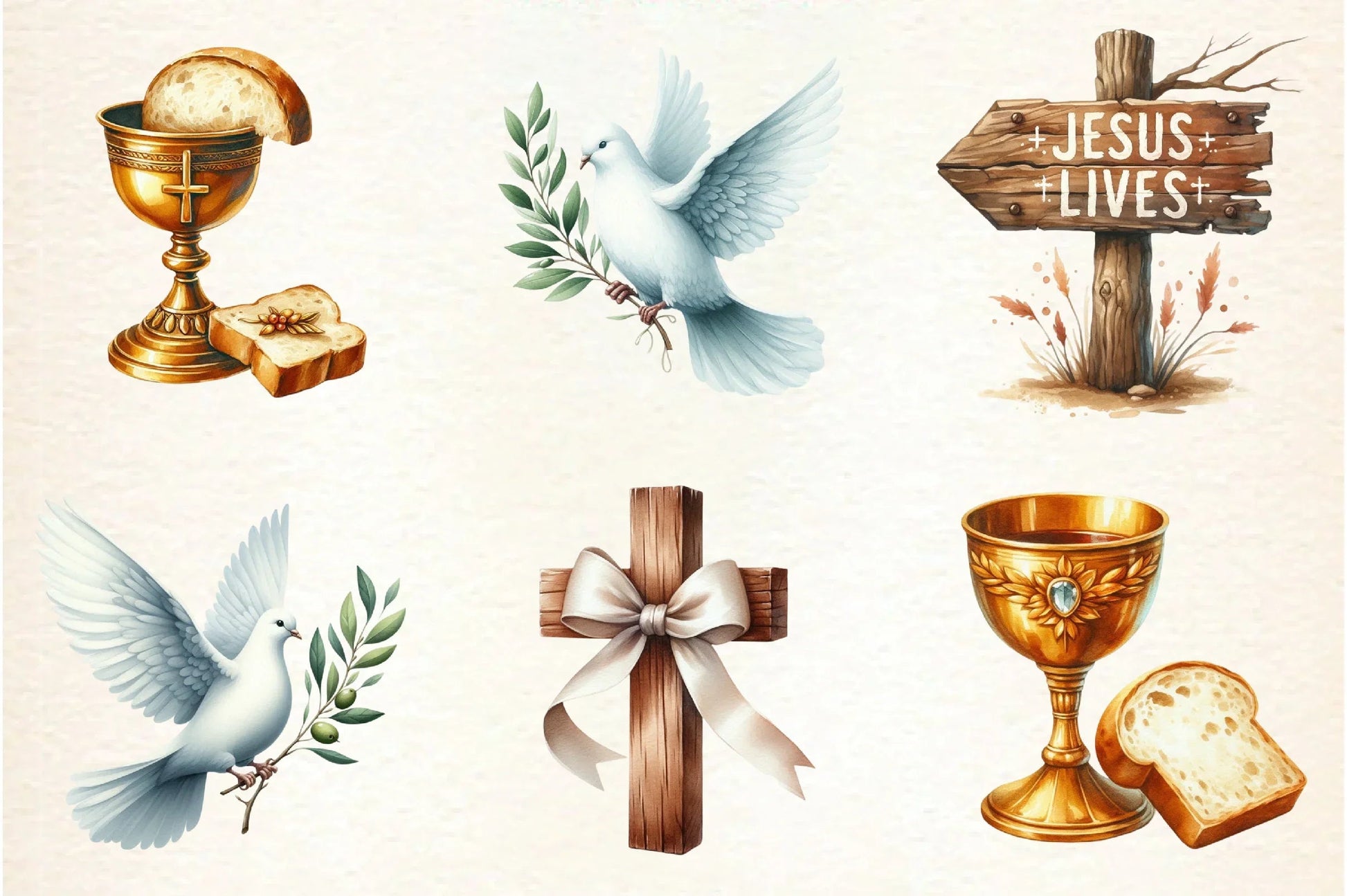 Christian Easter Clipart Bundle - CraftNest - Digital Crafting and Art