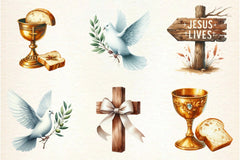 Christian Easter Clipart Bundle - CraftNest - Digital Crafting and Art
