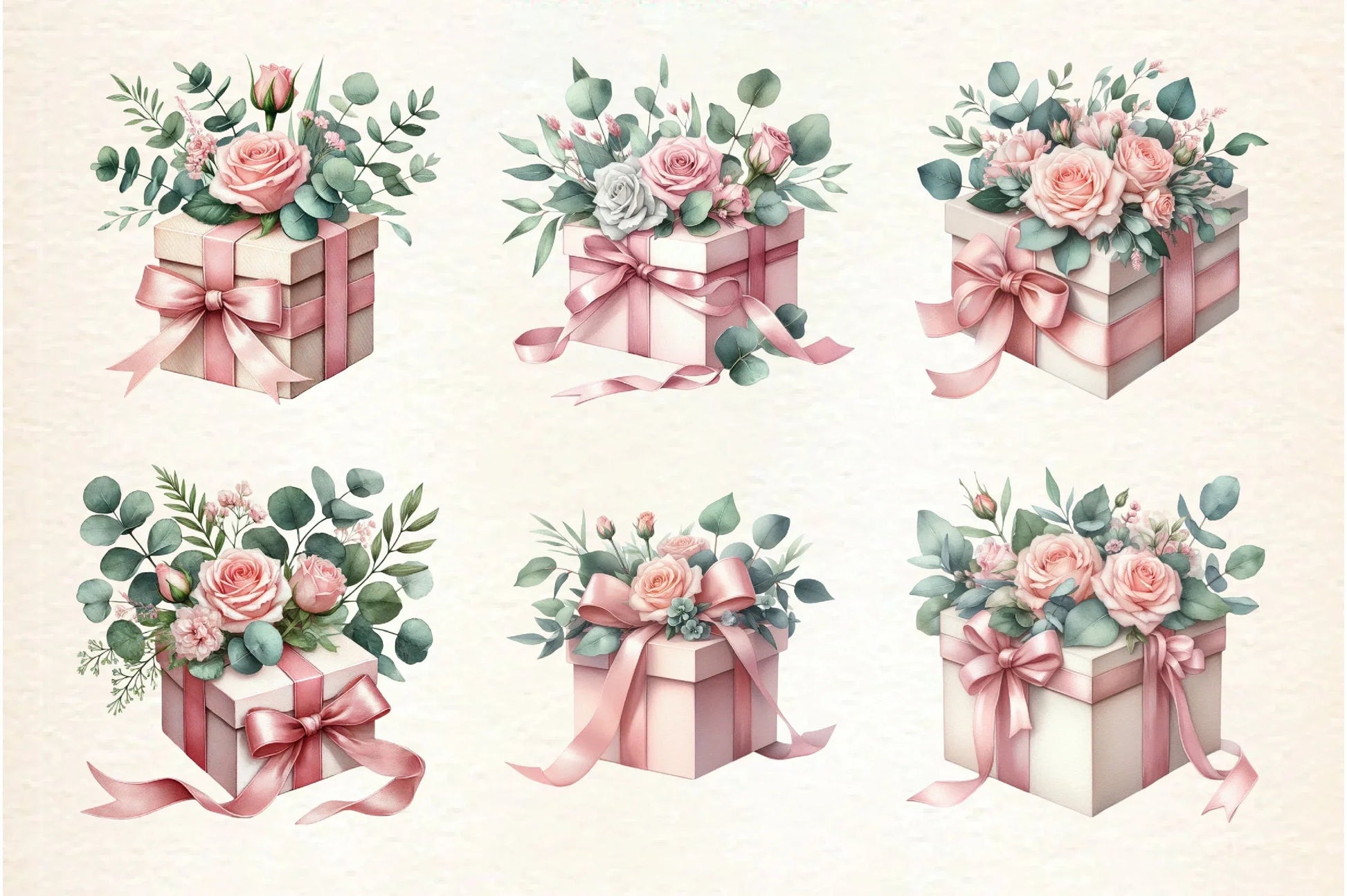 Floral Gift Box Clipart Bundle - CraftNest - Digital Crafting and Art