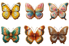 Gingerbread Cookie Butterfly Clipart Bundle - CraftNest - Digital Crafting and Art