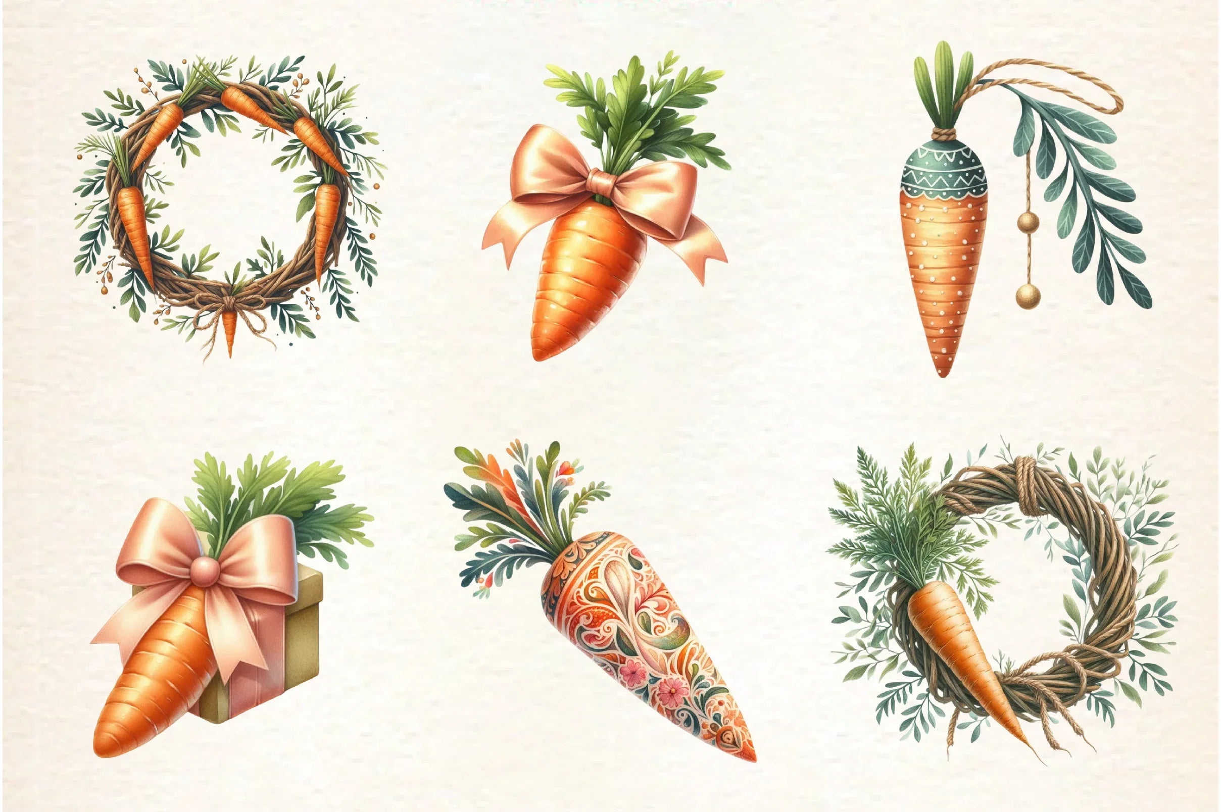 Easter Carrot Clipart Bundle - CraftNest - Digital Crafting and Art