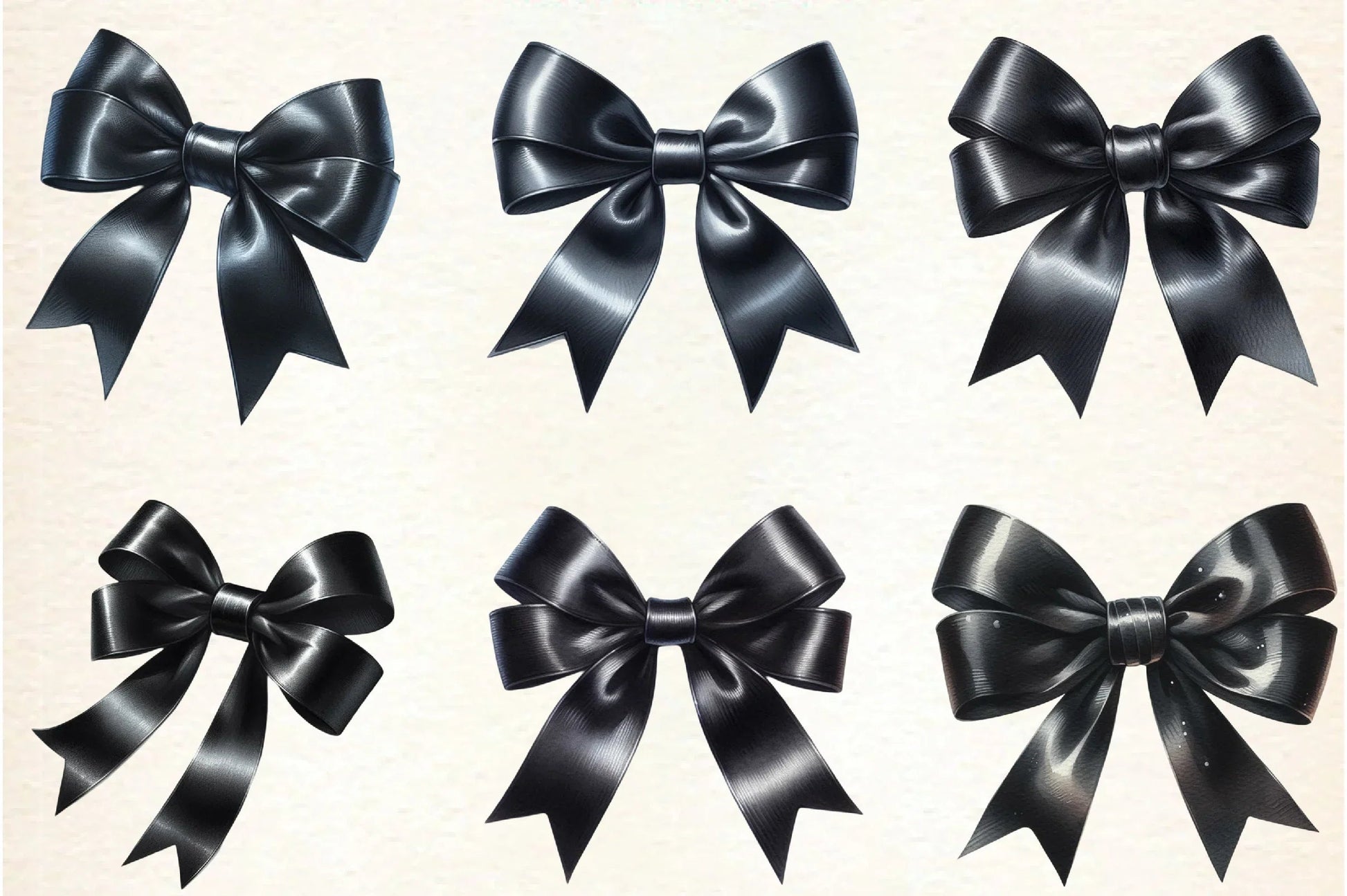Black Bow Clipart Bundle - CraftNest - Digital Crafting and Art