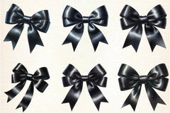Black Bow Clipart Bundle - CraftNest - Digital Crafting and Art