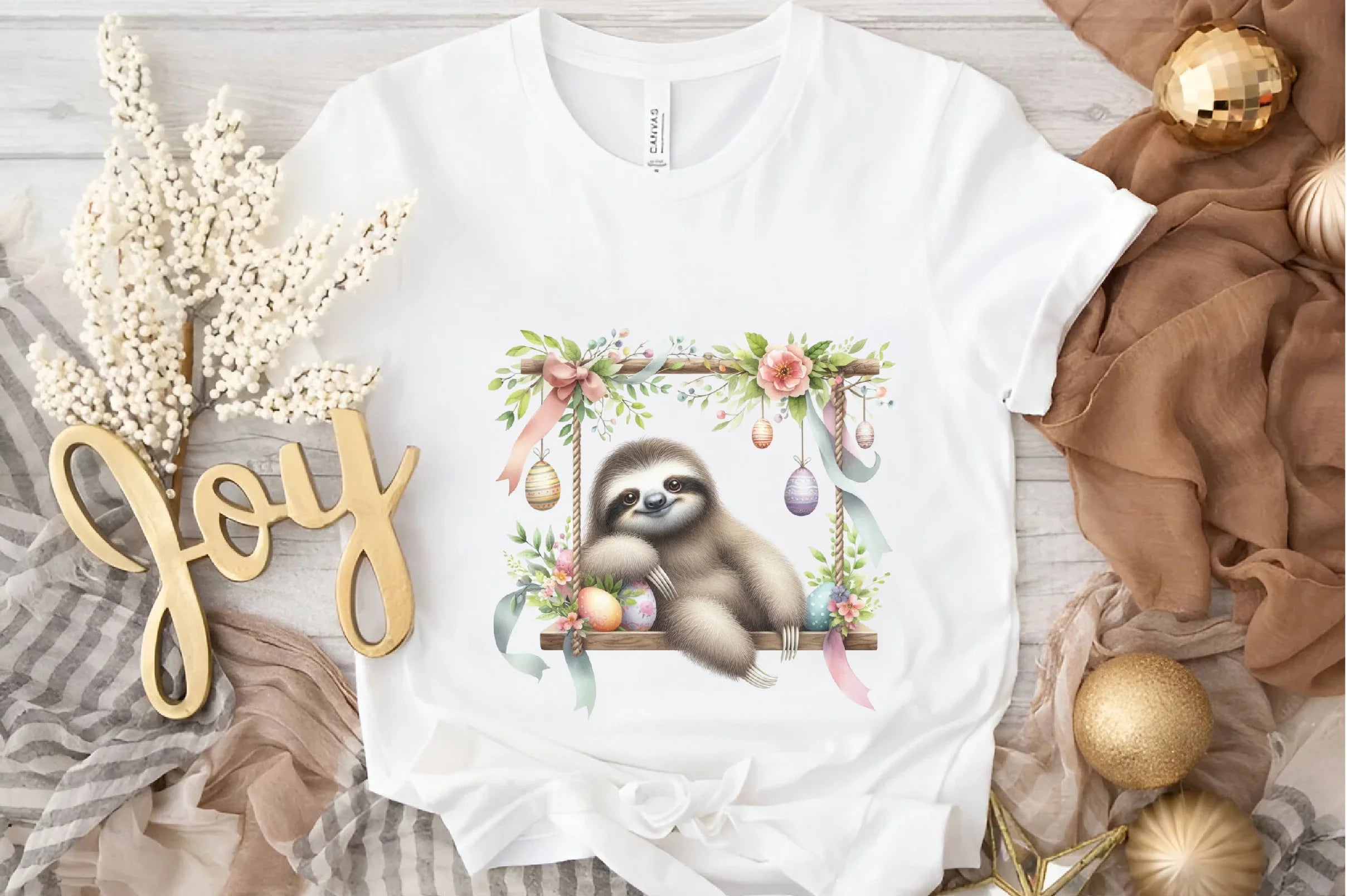 Easter Sloth Clipart Bundle - CraftNest - Digital Crafting and Art