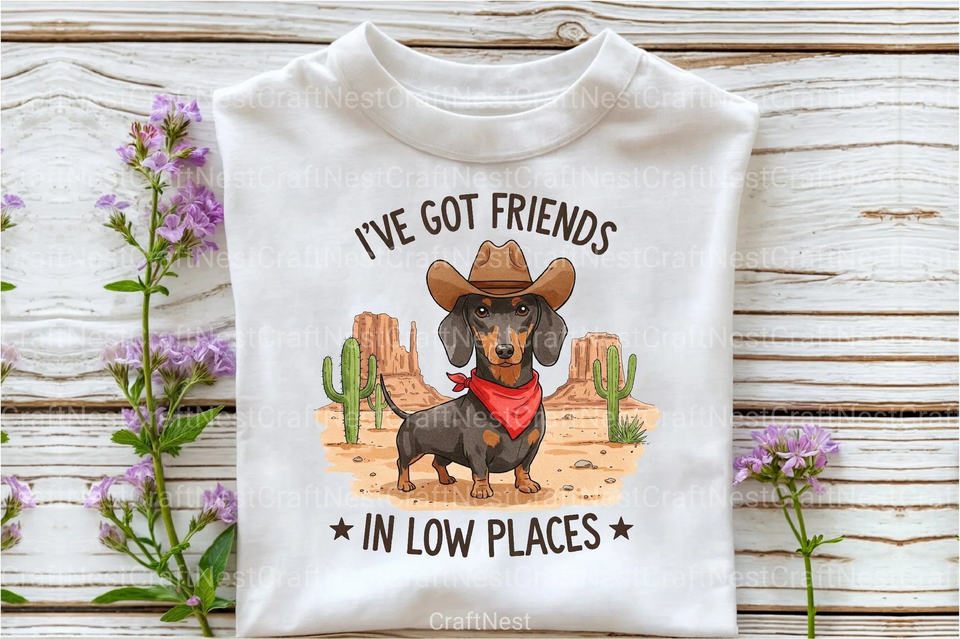 Vintage Cowboy Dog Clipart Bundle - CraftNest - Digital Crafting and Art