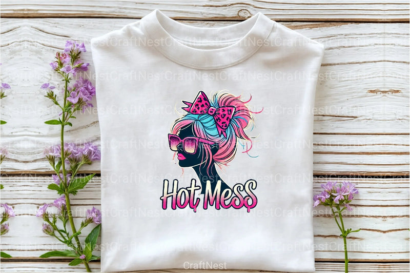 Pink Glitter Leopard Print Mom Clipart Bundle - CraftNest - Digital Crafting and Art