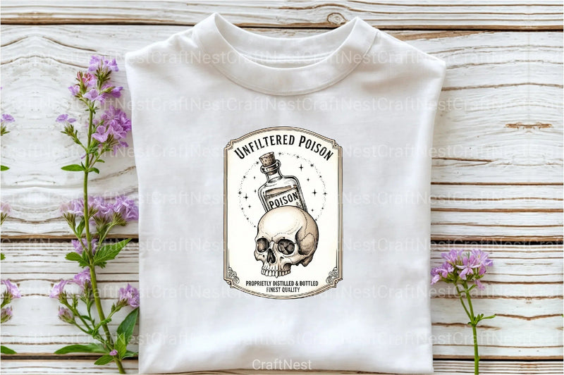 Vintage Halloween Potion Labels Clipart Bundle 1 - CraftNest - Digital Crafting and Art