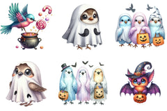 Halloween Birds Clipart Bundle 2 - CraftNest - Digital Crafting and Art
