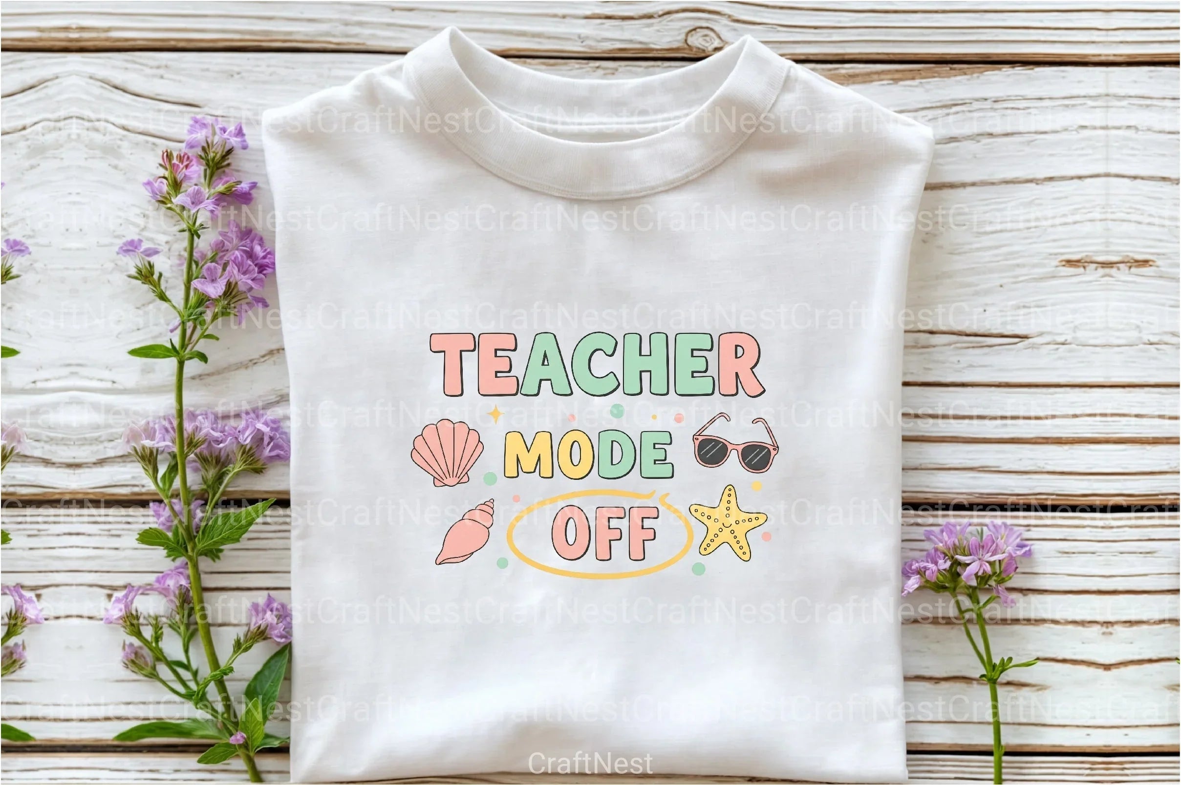Teacher Summer Mode Off Clipart Bundle - CraftNest - Digital Crafting and Art