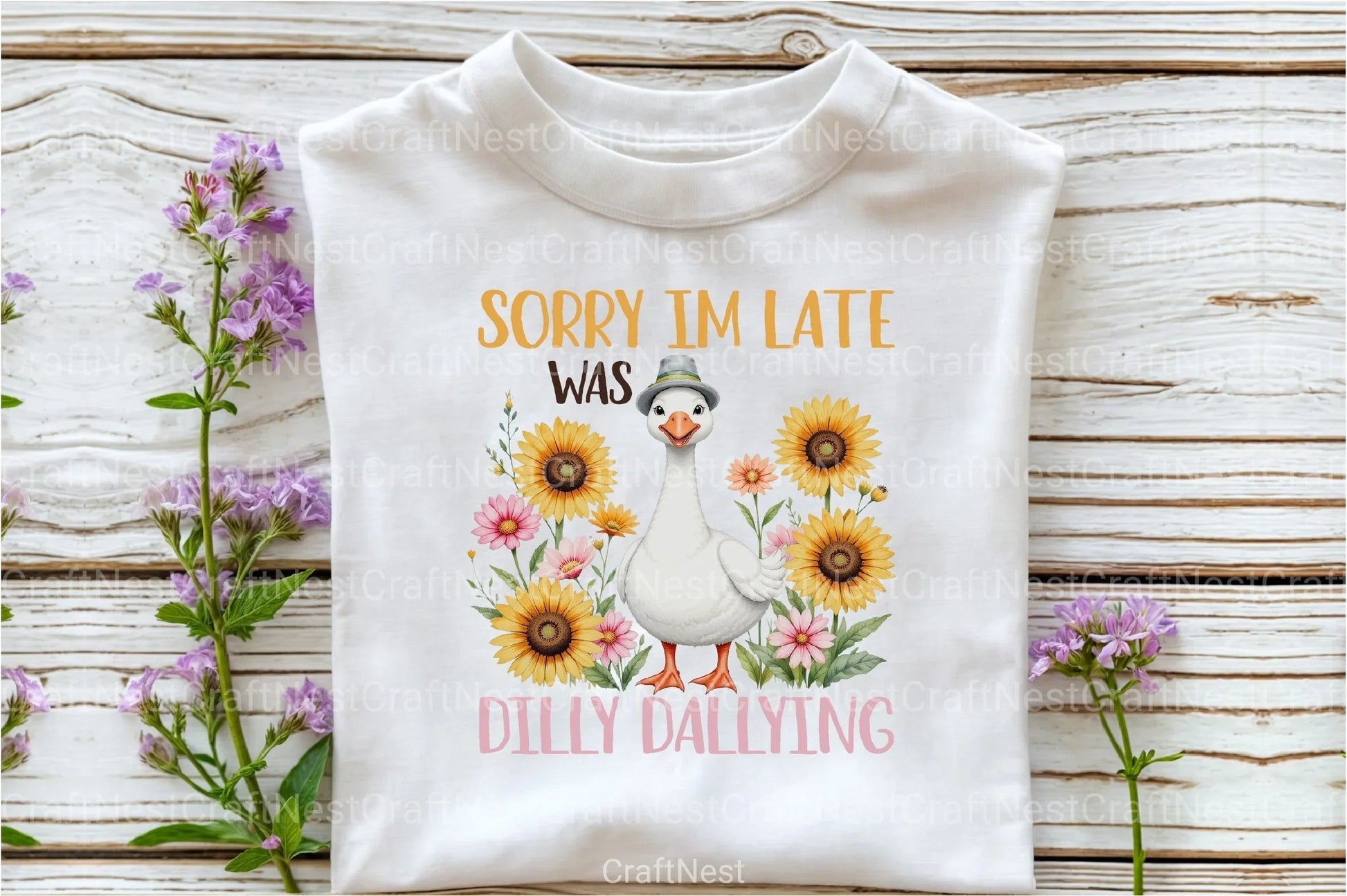 Funny Goose Sassy Boho Floral Clipart Bundle - CraftNest - Digital Crafting and Art