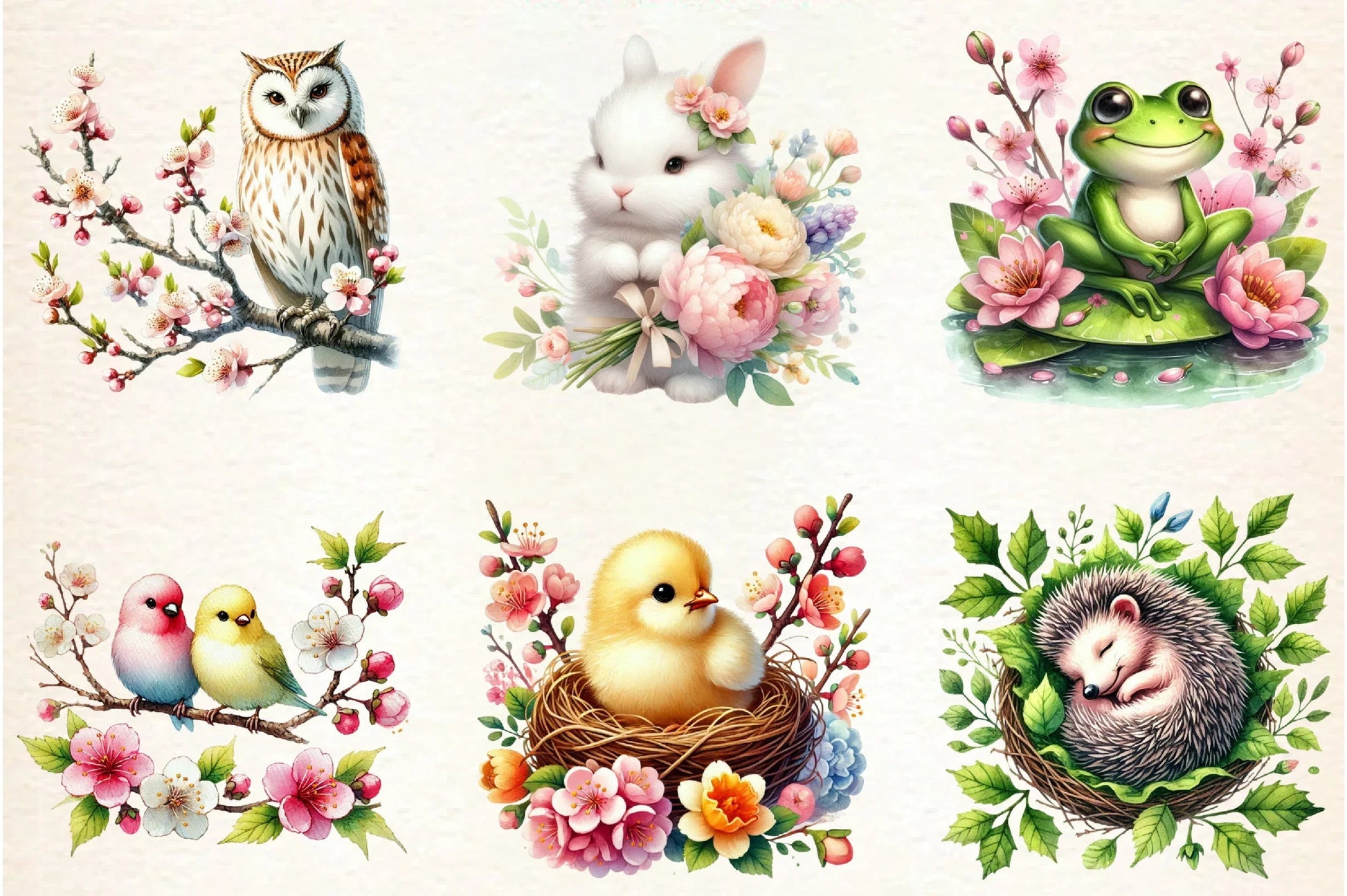 Spring Animals Clipart Bundle - CraftNest - Digital Crafting and Art
