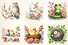 Spring Animals Clipart Bundle - CraftNest - Digital Crafting and Art