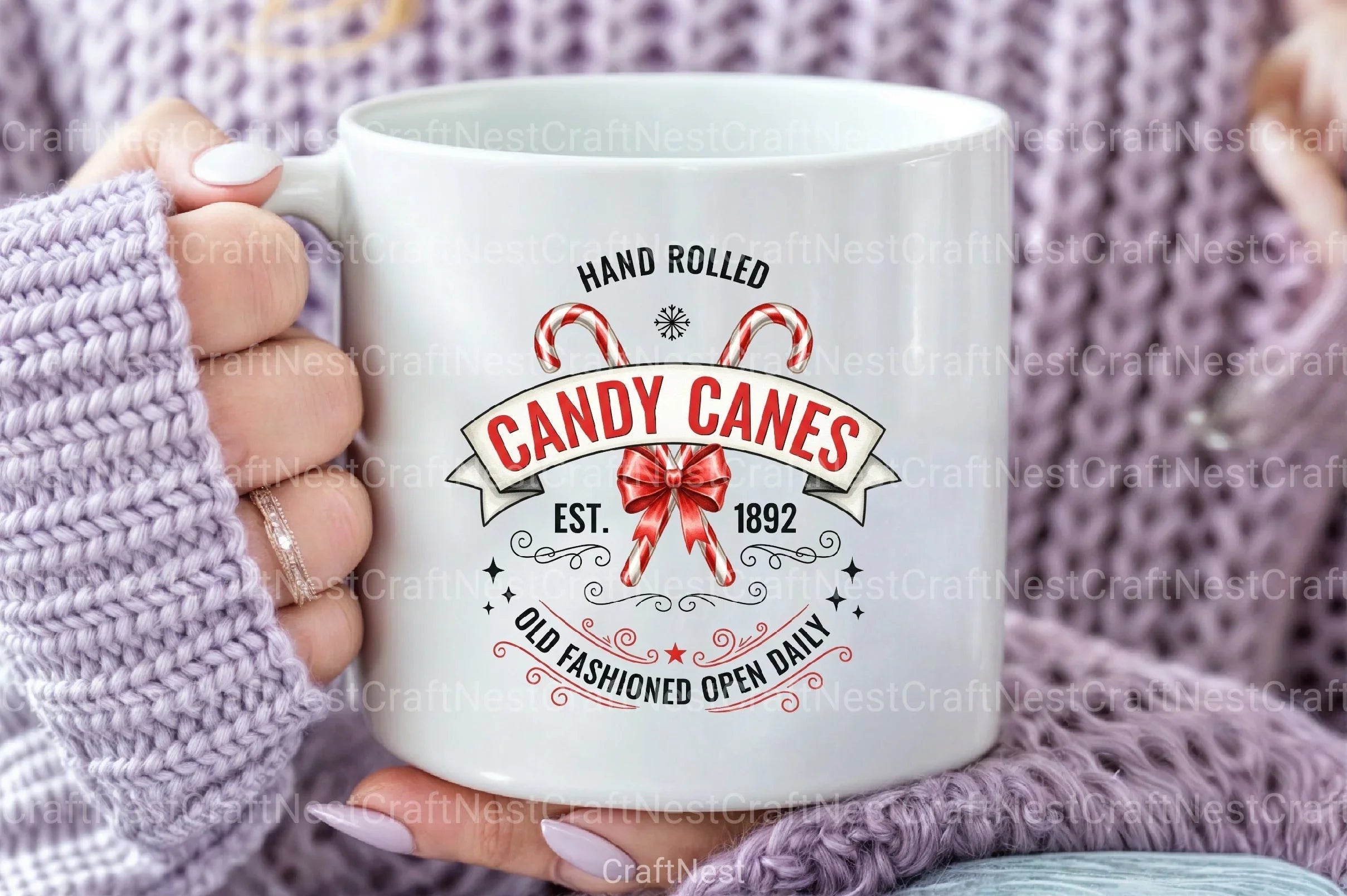 Christmas Candy Cane Vector Clipart Bundle - CraftNest - Digital Crafting and Art