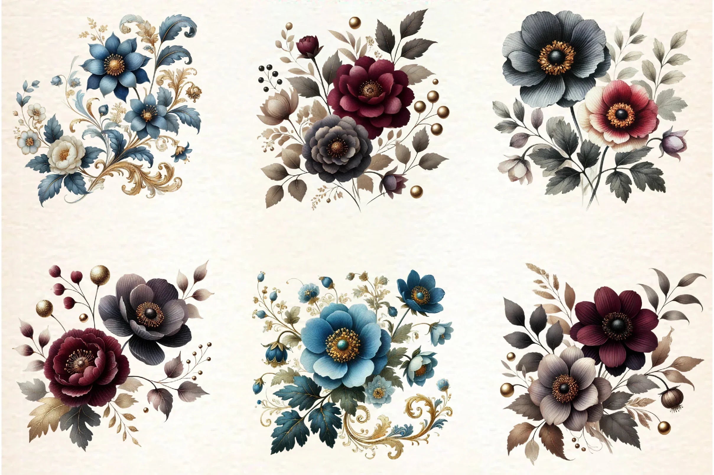 Flower Clipart Bundle - CraftNest - Digital Crafting and Art