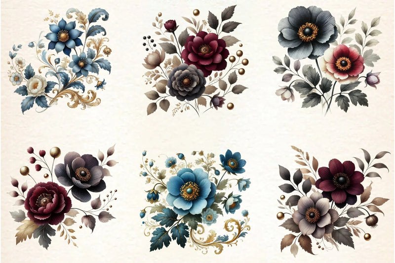 Flower Clipart Bundle - CraftNest - Digital Crafting and Art