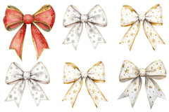 Christmas Coquette Bows Clipart Bundle - CraftNest - Digital Crafting and Art