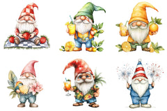 Summer Gnome Clipart Bundle - CraftNest - Digital Crafting and Art