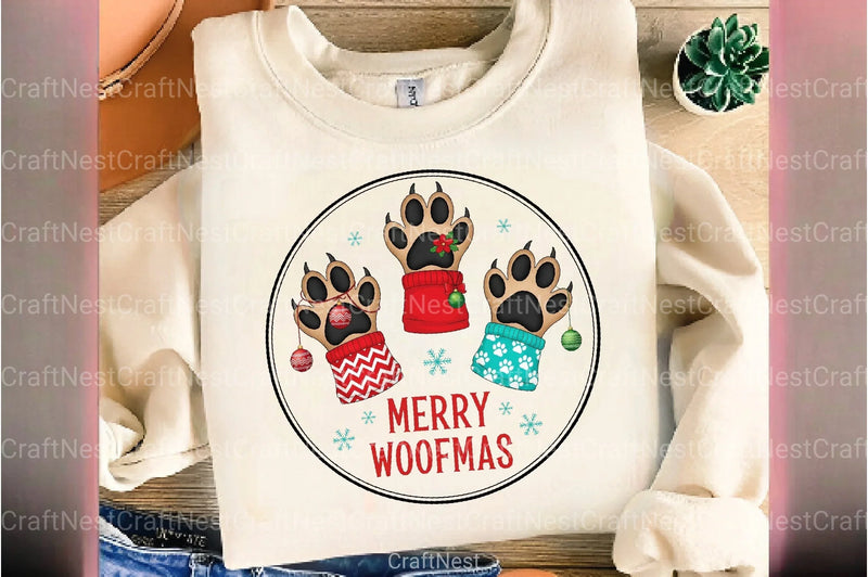 Merry Woofmas Dog Clipart Bundle - CraftNest - Digital Crafting and Art