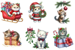 Kitten Christmas Clipart Bundle - CraftNest - Digital Crafting and Art