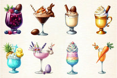Easter Cocktail Collection Clipart Bundle - CraftNest - Digital Crafting and Art