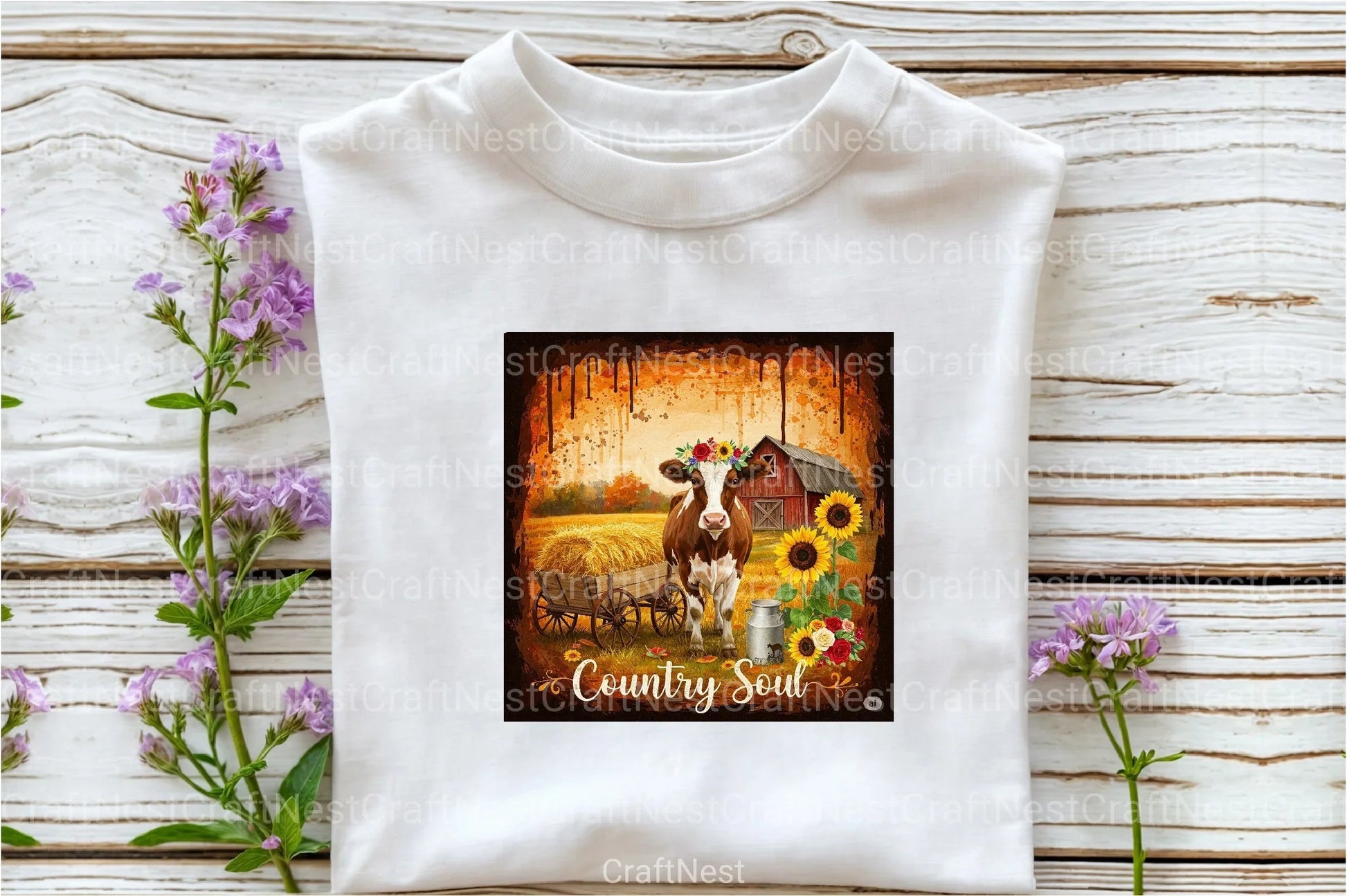 Vintage Country Western Brushstroke Clipart Bundle - CraftNest - Digital Crafting and Art