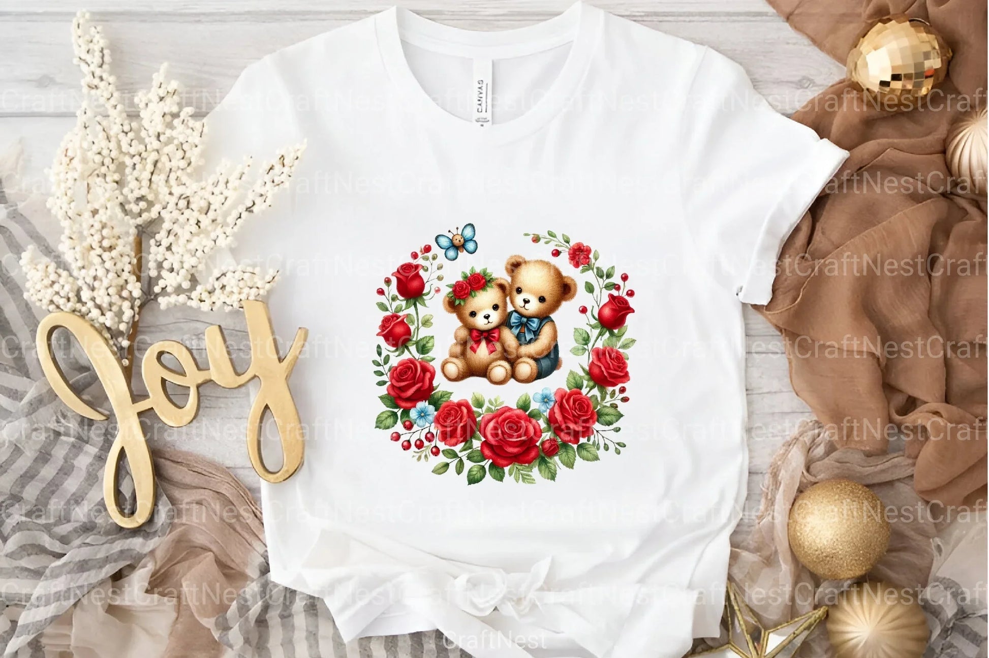 Valentine Teddy Bear Clipart Bundle 99 - CraftNest - Digital Crafting and Art