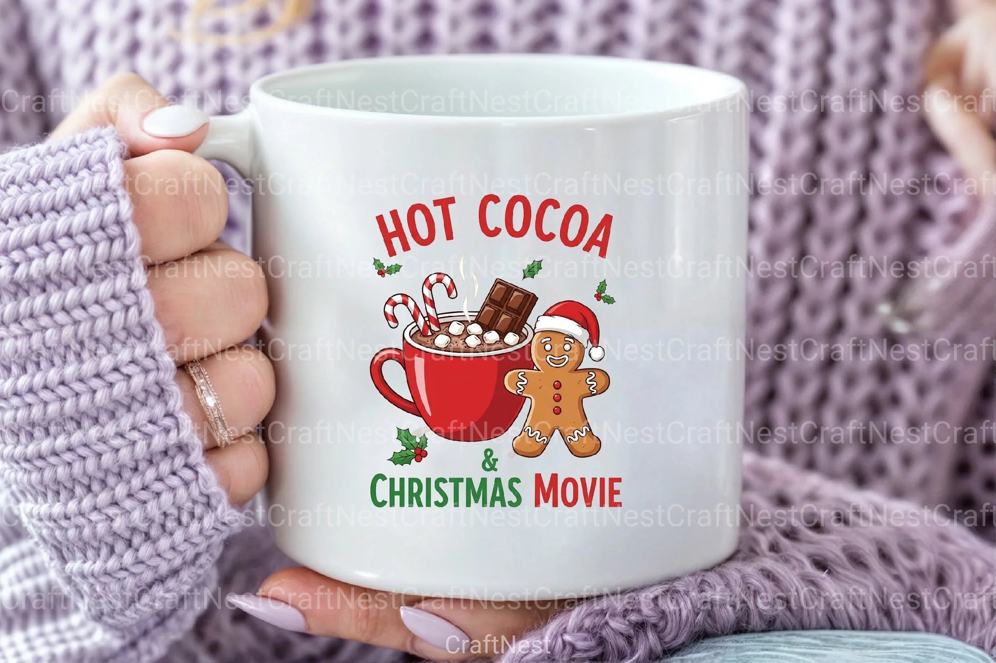 Hot Cocoa & Christmas Movie Clipart Bundle - CraftNest - Digital Crafting and Art